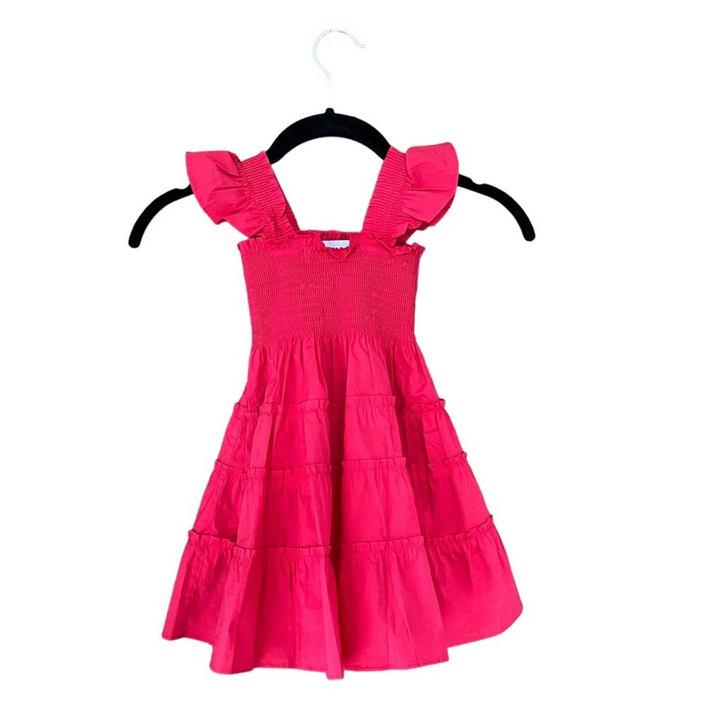 Hill House Tiny Ellie Nap Dress in Raspberry Red Size 3-4Y